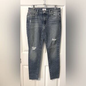 HUDSON Krista Low Rise Skinny Ankle Distressed Denim Jeans Size 27